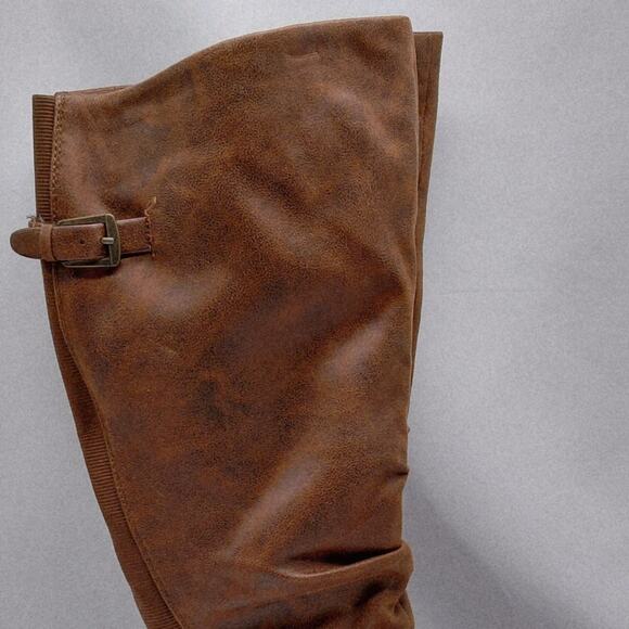 Baretraps Womens Yanessa2 Size 6M Riding Boots Wide Calf Brown Knee High Western - Picture 5 of 12